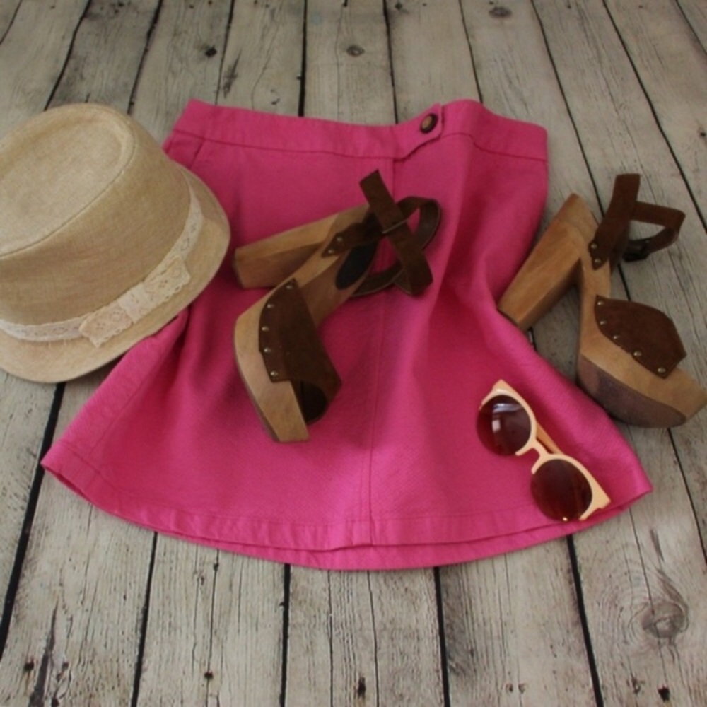 Sale. Anthropologie Vanessa Virginia pink skirt